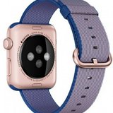 Curea iUni compatibila cu Apple Watch 1/2/3/4/5/6/7, 42mm, Nylon, Woven Strap, Electric Purple